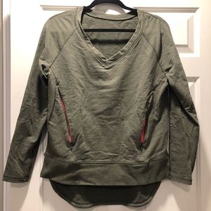 Green Lululemon High Low Sweatshirt